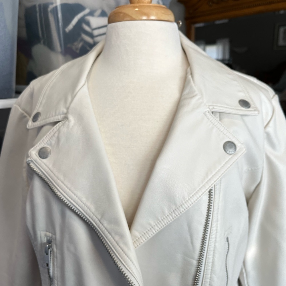 PU Cream Levi Jacket - Picture 2 of 12